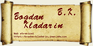 Bogdan Kladarin vizit kartica